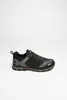 A single black and gray hiking shoe with red accents is shown against a white background. Voir les images du produit