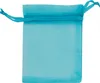 Organza-Beutel 50 Stück Geschenkbeutel Organzabeutel Gastgeschenk 9x7cm azurblau Produktbild-Vorschau