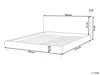 BELIANI Pokrowiec na łóżko różowy welurowy 140 x 200 cm Podgląd zdjęcia produktu 3