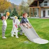 Zjeżdzalnia Dla Dzieci Do Domu I Ogrodu Z Koszykówką Biało Podgląd zdjęcia produktu 3