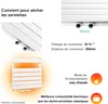 doporro Radiateur de Salle de Bain Sèche-Serviette 160x50cm Voir les images du produit 5