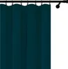 Voppi Krótka granatowa zasłona welurowa 140x160 cm taśma Podgląd zdjęcia produktu 4