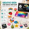 INSCRAFT Bügelperlen Set Bastelbedarf 28000 Mini 48 Farben Produktbild-Vorschau 3