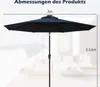 COSTWAY Sonnenschirm 300cm mit 8 Rippen Produktbild-Vorschau 7
