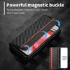 Hülle für Xiaomi Redmi Note 12 4G Kohlefaser Leder Produktbild-Vorschau 4
