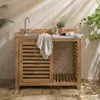 home24 Gartenspültisch - Akazie Massiv - Beige Produktbild-Vorschau 2