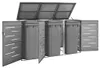 vidaXL Box pour poubelles pour 3 tonnes 207x77,5x115 cm Voir les images du produit 2