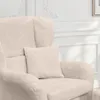 Ohrensessel mit Hocker Landhausstil Polster-TV-Lesesessel Produktbild-Vorschau 5