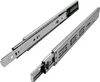 Two metal drawer slides are shown against a white background. Produktbild-Vorschau
