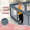 200 x 180 cm Baby Laufstall mit 50 Ozeanbällen & 4 Griffen Produktbild-Vorschau 3