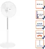 VE-5757 Ventilateur sur pied blanc Voir les images du produit 7