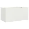 vidaXL Fioriera Bianca 62x30x29 cm Acciaio Anteprima dell’immagine prodotto 1
