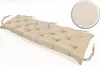 A single beige bench cushion is shown on a white background. Produktbild-Vorschau