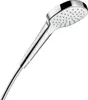 Hansgrohe Croma Select E, Handduschbrause mit Kopf, Chrom, Produktbild-Vorschau 3