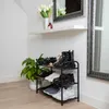 Półka na buty czarna 3 piętrowa Podgląd zdjęcia produktu 11