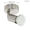 Spot Moderno Buzz Led In Acciaio Nichel Satinato 1 Luce Anteprima dell’immagine prodotto 5