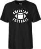 Huuraa Herren T-Shirt American Football Ball 3XL Black Bio Produktbild-Vorschau 2