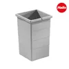 A light gray Hailo trash can insert with a logo in the top right corner. Produktbild-Vorschau