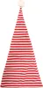 A striped Santa hat with a pom-pom on top, isolated on a white background. Anteprima dell’immagine prodotto