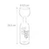 Relaxdays Weinflasche Glas, XL Weinglas mit Spruch, Fun Produktbild-Vorschau 4