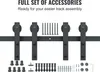 SucceBuy 8 Foot Sliding Door Hardware Kit - Binario pesante Anteprima dell’immagine prodotto 4