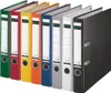A row of colorful binders standing upright. Náhled obrázku produktu