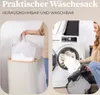 HENNEZ 100L Cesto portabiancheria con coperchio Beige - Anteprima dell’immagine prodotto 6