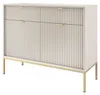 Moderne Geriffelte Kommode KIOTO K2D2SZ Kaschmir Gold Produktbild-Vorschau 4