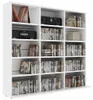 vidaXL Polička na CD biela 100x23x89,5 cm materiál na báze Náhľad obrázku produktu 6