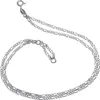 SILBERKETTEN STORE Fußkette Figaro 2,2mm  2-reihig  - 925 Produktbild-Vorschau 1