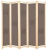 vidaXL 5dílný rozdělovač místností hnědý 200 x 170 x 4 cm Náhled obrázku produktu 7