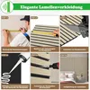 A collage of images showing the steps for installing wall panels. Náhled obrázku produktu