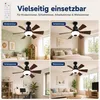 Wentylator sufitowy LED 52 cm z oświetleniem E27 RGB, Podgląd zdjęcia produktu 10