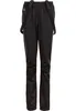 A pair of black softshell pants with suspenders, shown front-on against a white background. Produktbild-Vorschau
