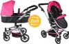 Bandits & Angels Puppenwagen Pink Schwarz Black Angel 2in1 Produktbild-Vorschau 1
