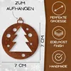 Rostikal Pendentif de décoration de sapin rouillé 7 cm Voir les images du produit 2