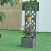 Plantenbak met spaliervulling 'Amstelveen', WPC, 135 x 40 x Productafbeelding-voorbeeld 1