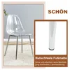 4er Set Esstisch mit gehärtetem Glas, 88 cm, vier Produktbild-Vorschau 5