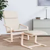 vidaXL Podnóżek kremowy 51x41x40 cm tkanina Podgląd zdjęcia produktu 3
