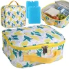 Gelbe Kühltasche 4L mit zwei Kühlakkus, isolierte Lunchbox, Produktbild-Vorschau 1