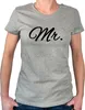 Huuraa Damen T-Shirt Mr. Schriftzug L Sport Grey Bio Produktbild-Vorschau 1