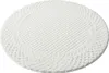 Teppich Hochflor Wohnzimmer - 200 cm Rund - Weiß/ Creme - Produktbild-Vorschau 4