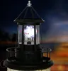 LED-Solarbetriebener Leuchtturm, 360 Grad drehbare Lampe, Produktbild-Vorschau 4