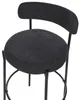 BELIANI Barstuhl 2er Set Schwarz Bouclé-Bezug und Metall Produktbild-Vorschau 9