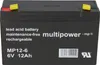MULTIPOWER Bleiakku MP12-6 - 6V 12Ah Produktbild-Vorschau 4