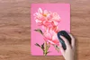 MuchoWow® Mauspad Mousepad Rosa Pfingstrosen mit rosa Produktbild-Vorschau 3
