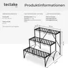 TecTake 401711, Pflanzenständer, Stahl, Schwarz, 30 kg, 3 Produktbild-Vorschau 6