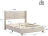 okwish Polsterbett Doppelbett 160×200cm mit Lattenrost und Produktbild-Vorschau 7