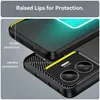 Realme GT3 Hülle, Carbon-Faser TPU Silikon Stoßfest Produktbild-Vorschau 4