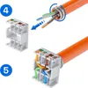 Keystone Modul RJ45 CAT 6a 180° Anschluss frontale Produktbild-Vorschau 5